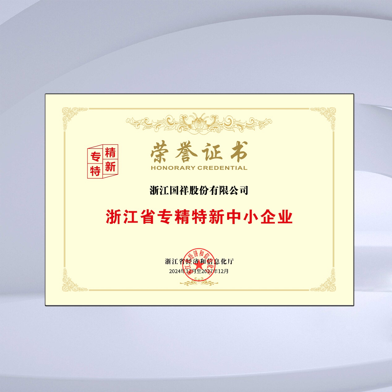 浙江省专精特新中小企业